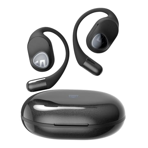 SoundPEATS GoFree2 Kopfhörer mit offenem Ohr, Bluetooth V5.3 Stereo-Ohrhörer mit Bass-Boost, 35 Stunden Sport-Kopfhörer mit Ohrbügel, IPX5 wasserdichte Headsets für Workouts, stabiler Komfort, App EQ von SoundPEATS