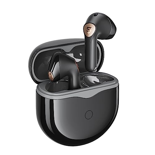 SoundPEATS Bluetooth Kopfhörer Semi In Ear, Air4 Lite Hi-Res Audio-Ohrhörer Kabellose Bluetooth 5.3 LDAC-Codec, 13mm Treiber 6 Mikrofone Anrufen, Multipoint, 30H Akku, App Steuerung von SoundPEATS