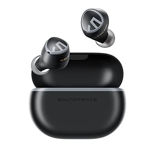SoundPEATS Mini HS Bluetooth 5.3 Kopfhörer, Hi Res Audio mit LDAC Kabellose Ohrhörer, AI-Mikrofon mit Geräuschunterdrückung, Mehrpunktverbindung, 36 Stunden, HiFi-Stereo-Sound, leicht für Sport von SoundPEATS
