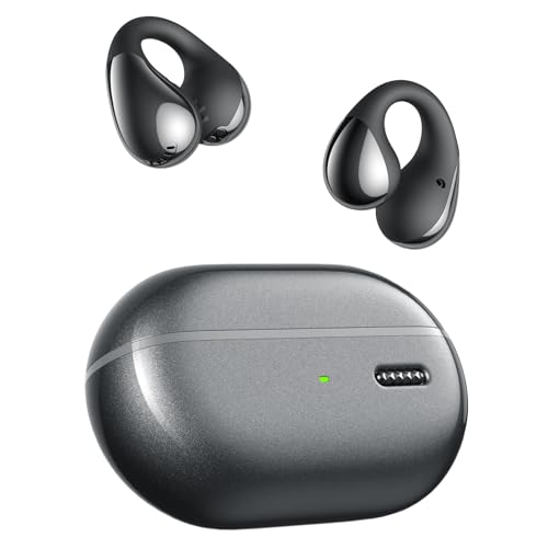 SoundPEATS PearlClip Pro Open Ear Kopfhörer 5.4 Bluetooth Kopfhörer, Clip On Kopfhörer mit 12-mm-Doppelmagnet-Treiber, Filmmodus 3D-Klang, Dynamischer EQ, IPX5, APP, 24 Std Spielzeit, Schnellladung von SoundPEATS