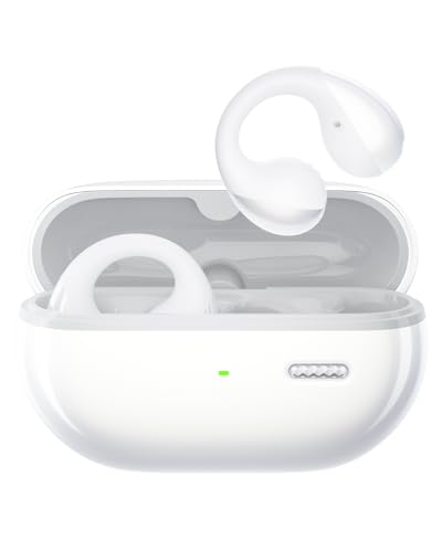 SoundPEATS PearlClip Pro Open Ear Kopfhörer 5.4 Bluetooth Kopfhörer, Clip On Kopfhörer mit 12-mm-Doppelmagnet-Treiber, Filmmodus 3D-Klang, Dynamischer EQ, IPX5, APP, 24 Std Spielzeit, Schnellladung von SoundPEATS