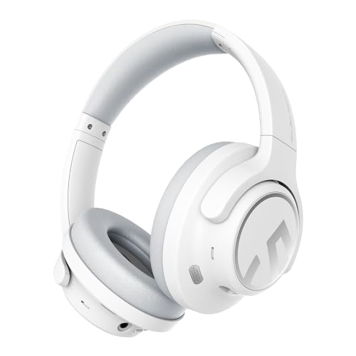 SoundPEATS Space Bluetooth Kopfhörer Over-Ear Hybrid ANC Kabellose 5.3, ENC-Mikrofone, 40mm Treiber, 123 Stunden von SoundPEATS