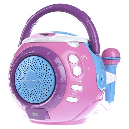 KCD1600PI Pink-bl  (4 Stück) - Kinder-CD-Spieler Mikrofon,Sing-a-long, KCD1600PI Pink-bl von Soundmaster