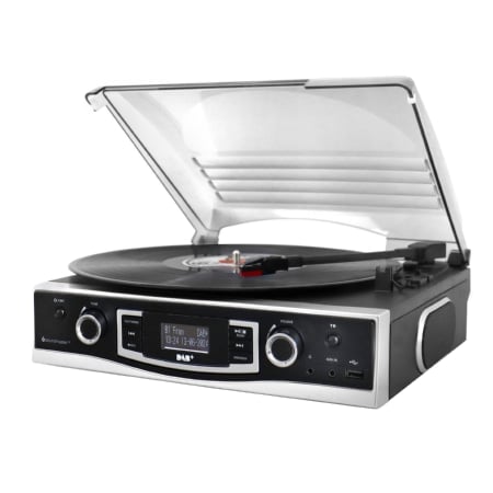PL590SW sw  - Plattenspieler/DAB+Radio USB und Encoding, PL590SW sw von Soundmaster