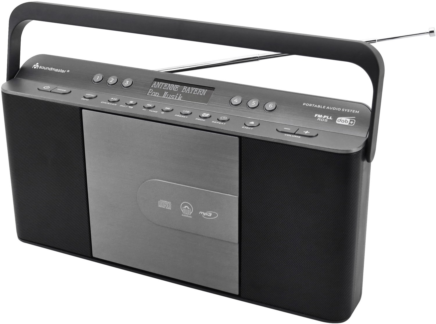 RCD1870SW CD/Radio-System schwarz/silber RCD1870SW CD/Radio-System schwarz/silber von Soundmaster