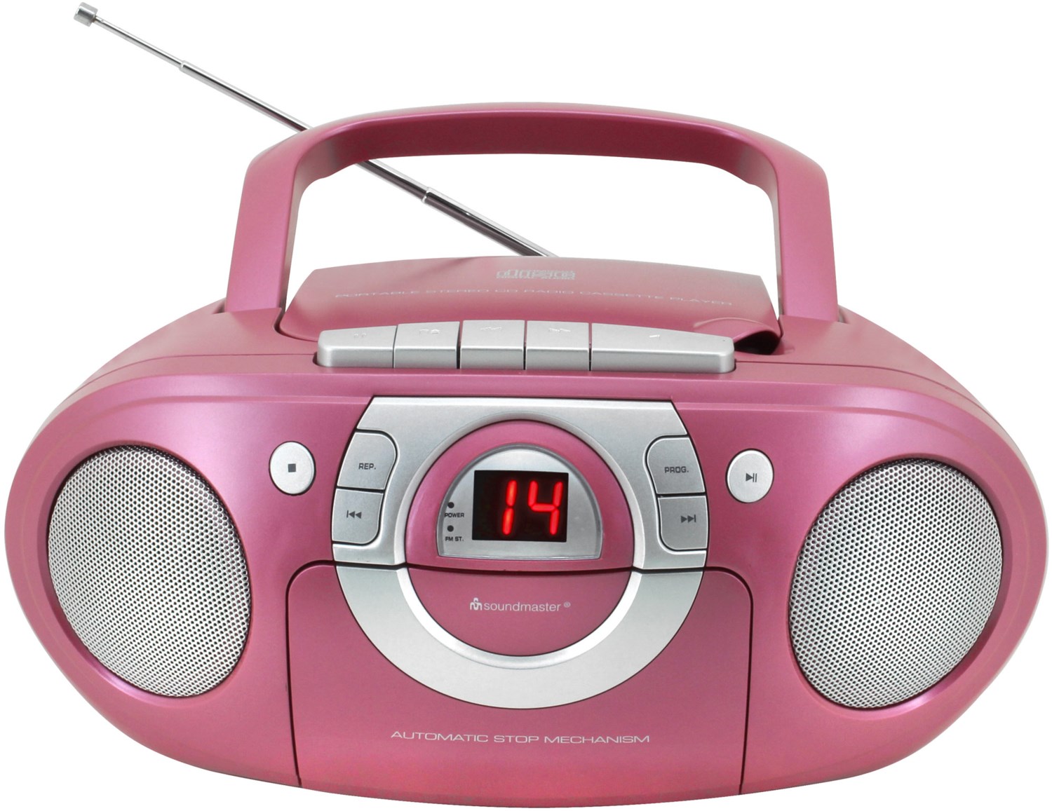 SCD5100PI Radio-Rekorder mit CD + Kassette pink SCD5100PI Radio-Rekorder mit CD + Kassette pink von Soundmaster