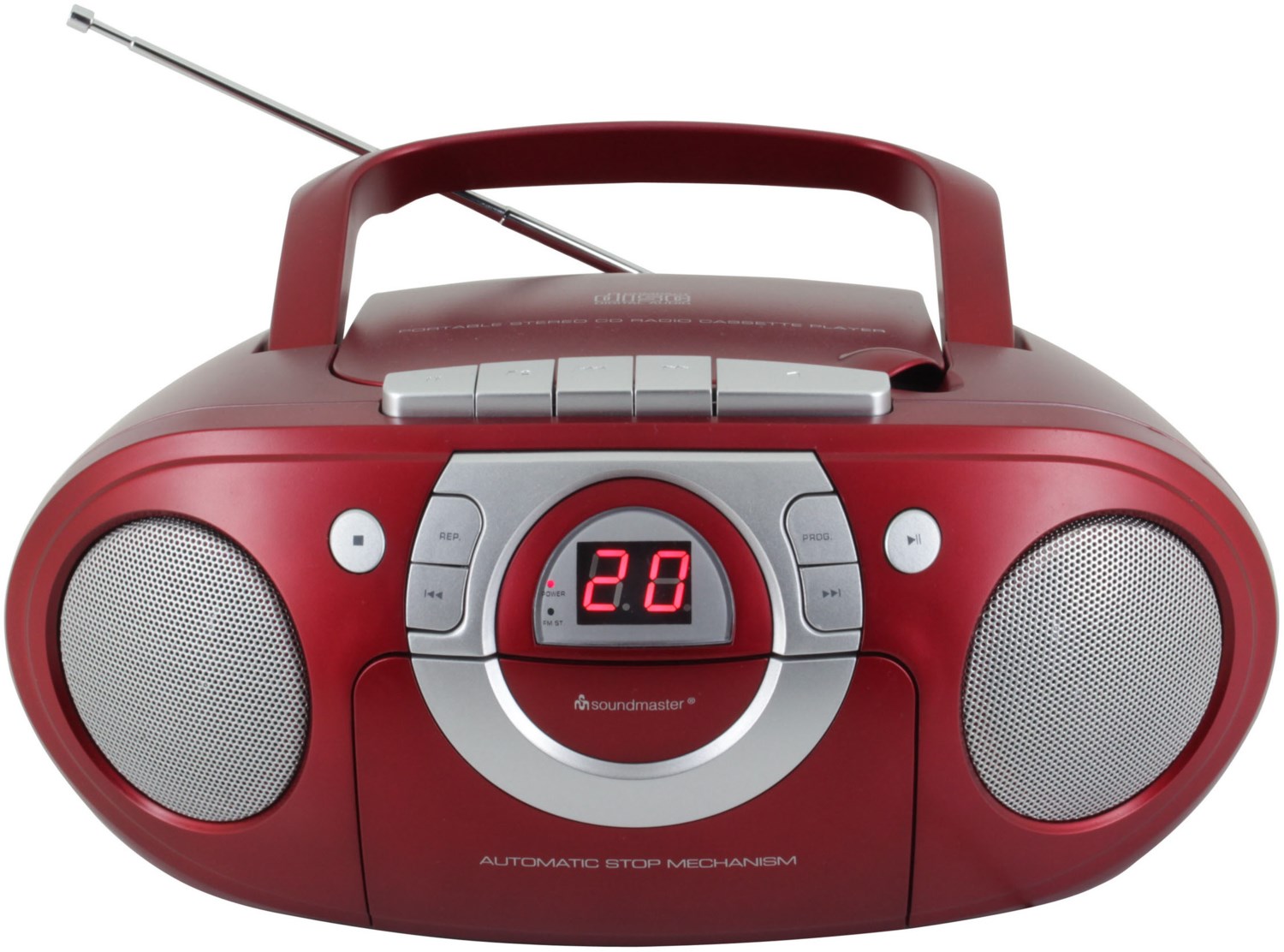 SCD5100RO Radio-Rekorder mit CD + Kassette rot SCD5100RO Radio-Rekorder mit CD + Kassette rot von Soundmaster