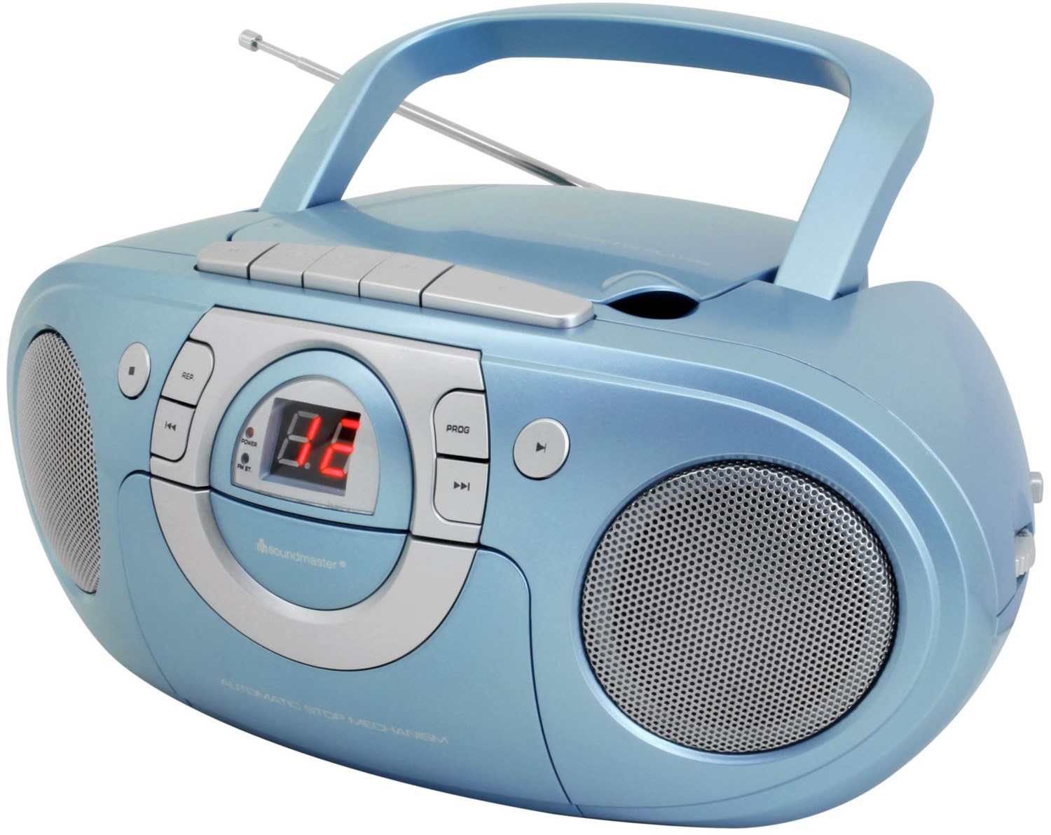 SCD5800BL Radio-Rekorder mit CD + Kassette blau von Soundmaster
