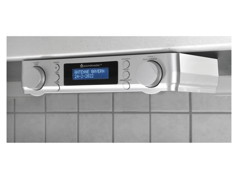 SOUNDMASTER DAB+/UKW Küchenunterbauradio UR2022SI von Soundmaster
