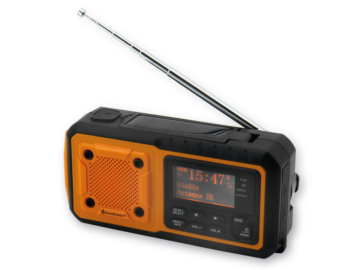 SOUNDMASTER DAB+/UKW Notfalldigitalradio DAB112OR von Soundmaster