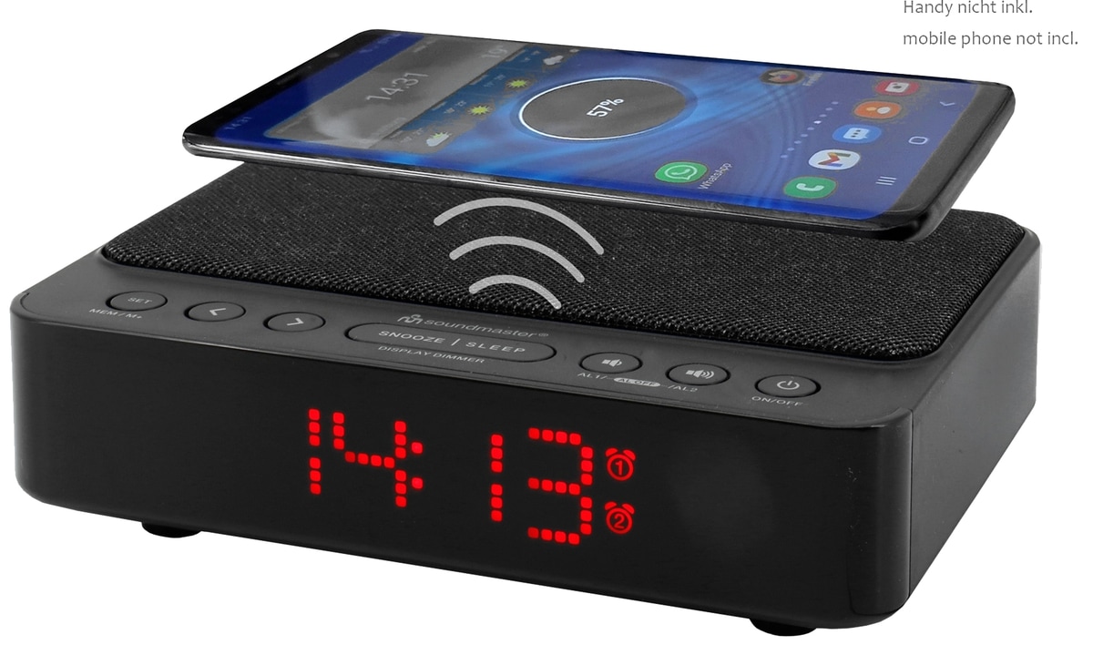 SOUNDMASTER HIGHLINE UKW-PLL Uhrenradio UR124SW, mit kabelloser Ladefunktion SOUNDMASTER HIGHLINE UKW-PLL Uhrenradio UR124SW, mit kabelloser Ladefunktion von Soundmaster HighLine