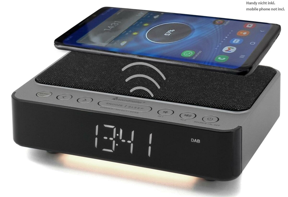 SOUNDMASTER UR250 Titan Radiowecker (mit DAB+, USB, UKW, Wecker) von Soundmaster