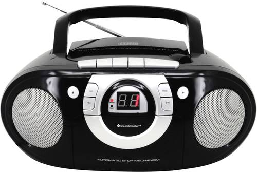 SoundMaster SCD5100SW CD-Radio UKW AUX, CD, Kassette Schwarz von Soundmaster