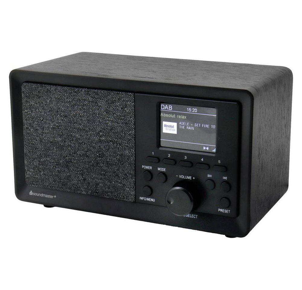 Soundmaster ® DAB+/UKW-RDS Radio mit Farbdisplay Radio (Inkl. Lautsprecherbox, Weckfunktion) von Soundmaster