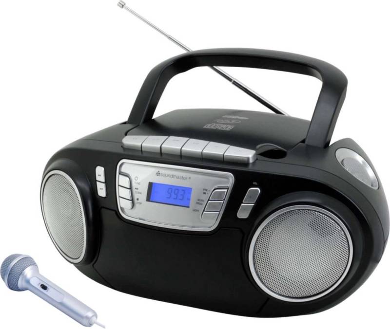 Soundmaster CD/Radio/Kassettenrecorder SCD5800SW sw von Soundmaster