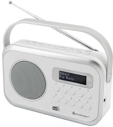 Soundmaster DAB270WE Tischradio DAB+, UKW AUX Weiß von Soundmaster