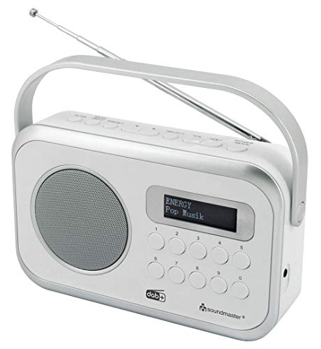 Soundmaster DAB270WE tragbares DAB+ und UKW-RDS Digitalradio mit Kopfhörerbuchse von Soundmaster