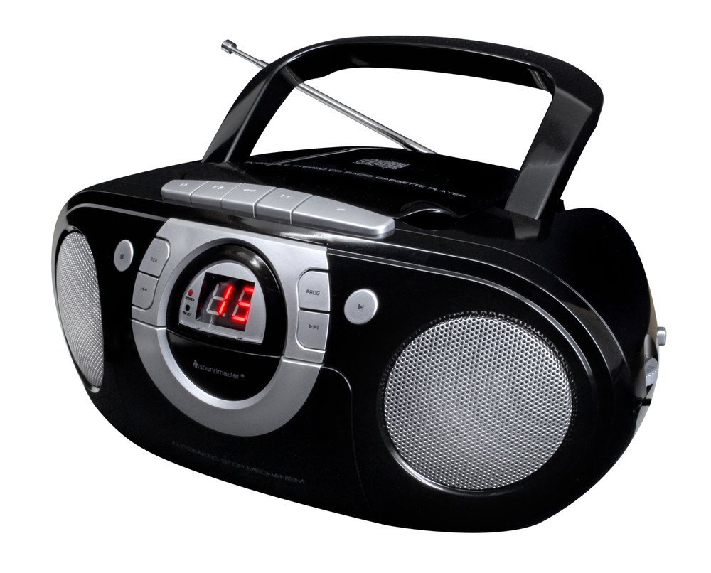Soundmaster Radiorekorder SCD5100SW schwarz mit CD-Spieler und UKW Radio, AUX-In CD-Radiorecorder Soundmaster Radiorekorder SCD5100SW schwarz mit CD-Spieler und UKW Radio, AUX-In CD-Radiorecorder von Soundmaster
