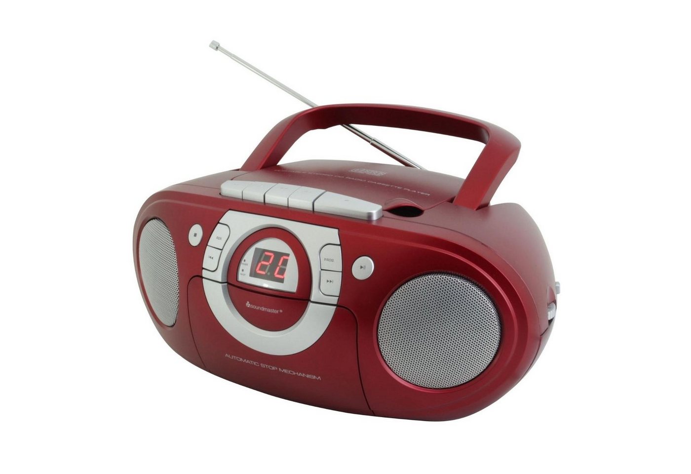 Soundmaster SCD5100RO tragbarer CD-Player Radiorecorder Kassettenrecorder AUX CD-Radiorecorder Soundmaster SCD5100RO tragbarer CD-Player Radiorecorder Kassettenrecorder AUX CD-Radiorecorder von Soundmaster