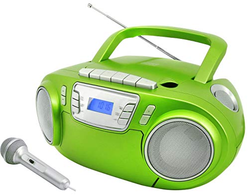 Soundmaster SCD5800GR CD MP3 Kassettenrekorder mit USB und Mikrofon von Soundmaster