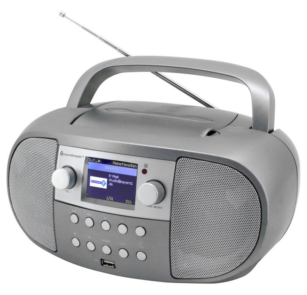 Soundmaster SCD7600TI CD/Radio-System titan. CD-Radiorecorder (WiFi Internetradio, DAB+, Bluetooth) von Soundmaster