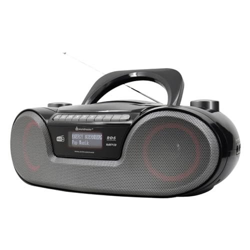Soundmaster SCD8300SW tragbares Digitalradio CD-Player Hörbuchfunktion Bluetooth DAB+ UKW-Radio USB/SD-Anschluss Kopfhöreranschluss Wecker Boombox Soundmaster SCD8300SW tragbares Digitalradio CD-Player Hörbuchfunktion Bluetooth DAB+ UKW-Radio USB/SD-Anschluss Kopfhöreranschluss Wecker Boombox von Soundmaster
