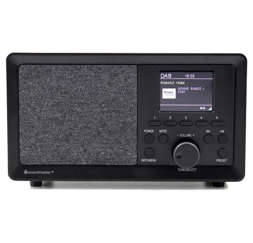 Soundmaster Soundmaster DAB350SW Heimradio schwarz - Digitalradio. Radio (Tuner für UKW/DAB+, DAB+ und UKW-Empfang) von Soundmaster