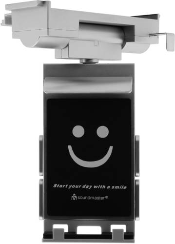 Soundmaster TH21 Handy Ständer Schwarz, Grau Passend für Handy-Modell: Max. Úhlopříčka až 10 von Soundmaster