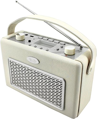 Soundmaster TR50BE PLL-Radio mit USB/Festsenderspeicher/Kopfhöreranschluss/Kunstleder beige von Soundmaster