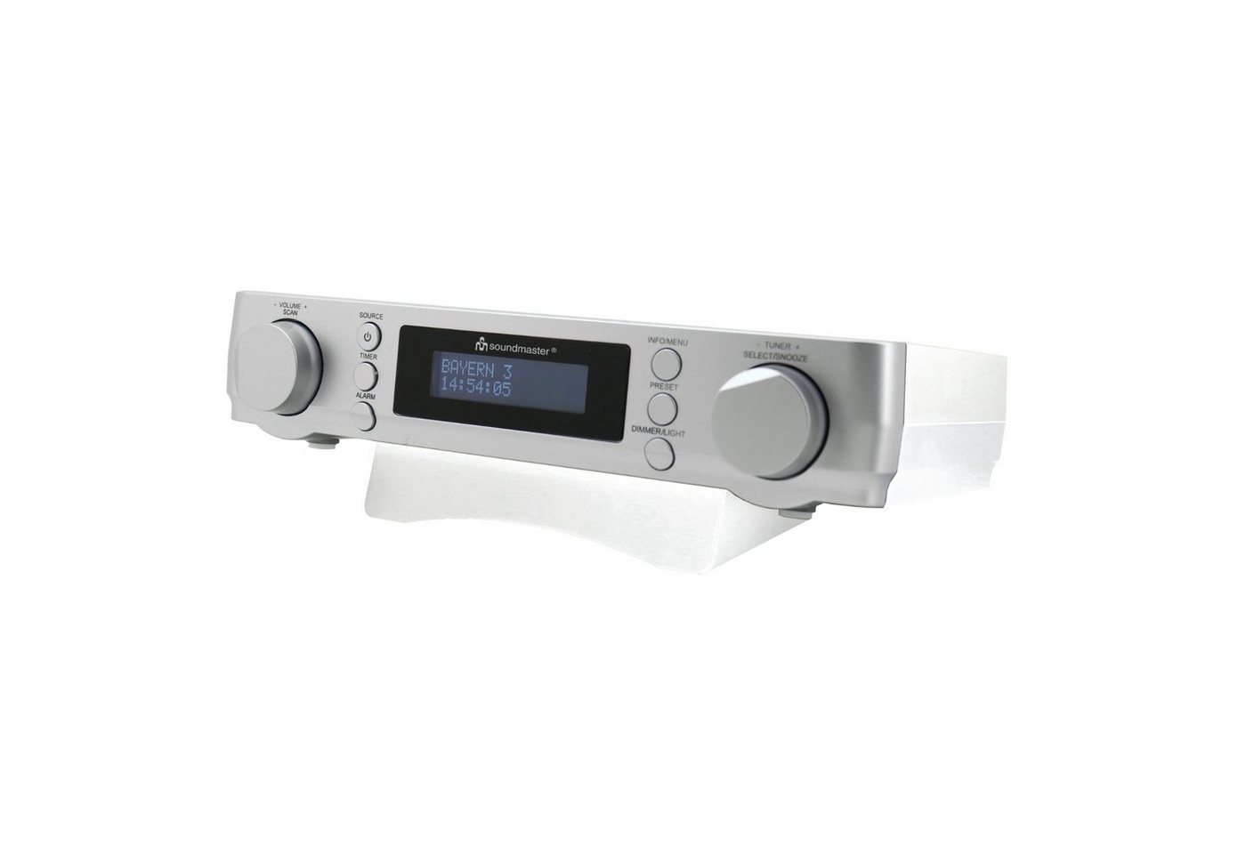 Soundmaster UR2022SI Küchenradio Unterbauradio DAB+ UKW-RDS Timer Wecker LED Küchen-Radio (DAB+, UKW/FM, RDS-Radio, 2 W) von Soundmaster