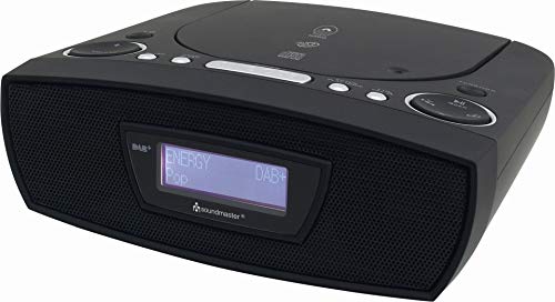 Soundmaster URD480SW DAB+ UKW Digital Radiowecker mit CD-Player MP3 Hörbuchfunktion USB Kopfhöreranschluss Uhrenradio von Soundmaster