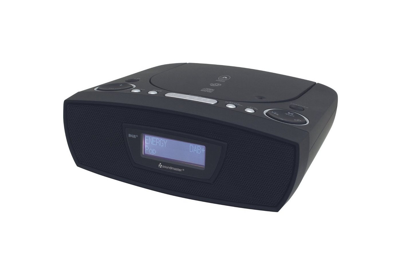 Soundmaster URD480SW Radiowecker DAB+ UKW CD-Player Hörbuchfunktion USB-Anschluss Uhrenradio (DAB+, UKW-RDS, Stereolautsprecher, DAB+, UKW-RDS, CD-Player, USB, Hörbuchfunktion) von Soundmaster