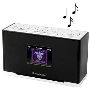 soundmaster UR240SW DAB+ Empfänger schwarz, silber von Soundmaster