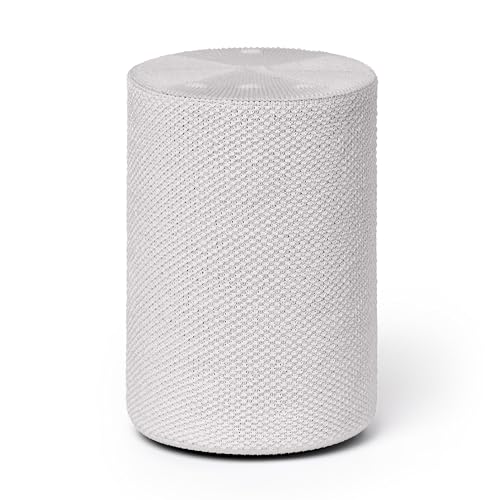 Soundskins Lautsprecherabdeckung, kompatibel mit Sonos Era 100, Rauchweiß, Tower Lautsprecherständerabdeckung von Soundskins