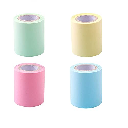 Sourcemall Klebezettel, selbstklebend, Breite x Länge, 5,1 x 76,2 cm, 4 Rollen pro Packung von Sourcemall