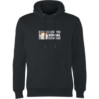 South Park Cartman I Love You Social Distancing Unisex Hoodie - Black - L von South Park