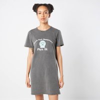 South Park Cows Phys Ed Damen T-Shirt Kleid - Schwarz Acid Wash - L von South Park