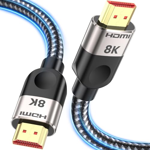 Southlight HDMI 2.1 Kabel 7.5Meter [8K@60Hz,4K@120Hz144Hz,48Gbps] Ultra High speed 7680P eARC HDCP 2.2&2.3 DTS:X Dynamische HDR Dolby Atmos Kompatibel mit Soundbar/PS2/PS5/Xbox/Roku TV von Southlight