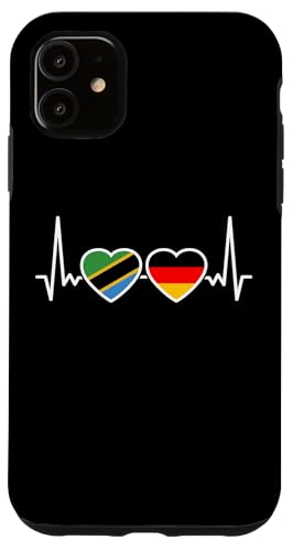 Tansania Deutschland Herzschlag Flagge Deutsch Tansanier Hülle für iPhone 11 Tansania Deutschland Herzschlag Flagge Deutsch Tansanier Hülle für iPhone 11 von Souvenir Tanzania Tansanische Tansania Geschenke