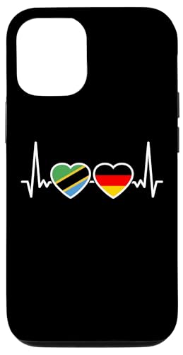 Tansania Deutschland Herzschlag Flagge Deutsch Tansanier Hülle für iPhone 12/12 Pro Tansania Deutschland Herzschlag Flagge Deutsch Tansanier Hülle für iPhone 12/12 Pro von Souvenir Tanzania Tansanische Tansania Geschenke