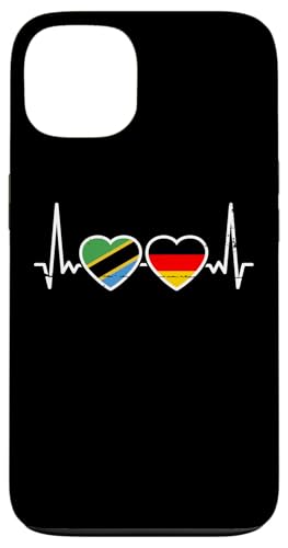 Tansania Deutschland Herzschlag Flagge Deutsch Tansanier Hülle für iPhone 13 Tansania Deutschland Herzschlag Flagge Deutsch Tansanier Hülle für iPhone 13 von Souvenir Tanzania Tansanische Tansania Geschenke