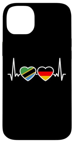 Tansania Deutschland Herzschlag Flagge Deutsch Tansanier Hülle für iPhone 14 Plus Tansania Deutschland Herzschlag Flagge Deutsch Tansanier Hülle für iPhone 14 Plus von Souvenir Tanzania Tansanische Tansania Geschenke