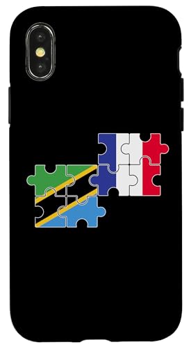 Tansania Frankreich Flagge Tansanier Hülle für iPhone X/XS Tansania Frankreich Flagge Tansanier Hülle für iPhone X/XS von Souvenir Tanzania Tansanische Tansania Geschenke