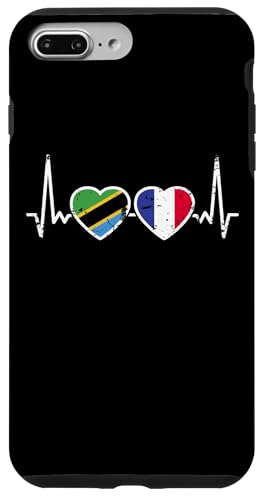 Tansania Frankreich Herzschlag Flagge Tansanier Hülle für iPhone 7 Plus/8 Plus Tansania Frankreich Herzschlag Flagge Tansanier Hülle für iPhone 7 Plus/8 Plus von Souvenir Tanzania Tansanische Tansania Geschenke