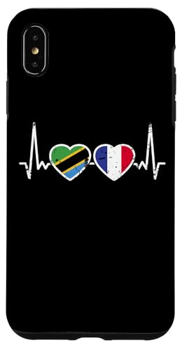 Tansania Frankreich Herzschlag Flagge Tansanier Hülle für iPhone XS Max Tansania Frankreich Herzschlag Flagge Tansanier Hülle für iPhone XS Max von Souvenir Tanzania Tansanische Tansania Geschenke