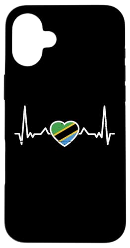 Tansania Herzschlag Tansanische Flagge Tansanier Hülle für iPhone 16 Plus Tansania Herzschlag Tansanische Flagge Tansanier Hülle für iPhone 16 Plus von Souvenir Tanzania Tansanische Tansania Geschenke