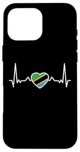 Tansania Herzschlag Tansanische Flagge Tansanier Hülle für iPhone 16 Pro Max Tansania Herzschlag Tansanische Flagge Tansanier Hülle für iPhone 16 Pro Max von Souvenir Tanzania Tansanische Tansania Geschenke