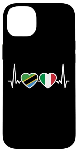 Tansania Italien Herzschlag Flagge Italienischer Tansanier Hülle für iPhone 14 Plus Tansania Italien Herzschlag Flagge Italienischer Tansanier Hülle für iPhone 14 Plus von Souvenir Tanzania Tansanische Tansania Geschenke