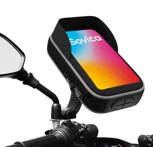 Handyhalterung Motorrad Roller wasserdicht gultige schutzhulle fur Smartphones bis 7" antiref-Visier unzerbrechliche Befestigung am Rückspiegel handyhalter Motorrad handyhalterung Handyhalterung Motorrad Roller wasserdicht gultige schutzhulle fur Smartphones bis 7" antiref-Visier unzerbrechliche Befestigung am Rückspiegel handyhalter Motorrad handyhalterung von Sovica
