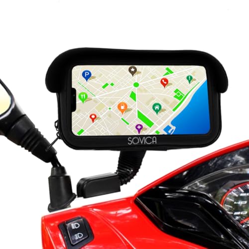 Handyhalterung Motorrad wasserdicht mit ladefunktion Schnellladung Schutzhülle Antireflex Visier Gültig für Smartphones bis 7,5" Unzerbrechlicher Rückspiegelaufsatz Motorrad handyhalterung Handyhalterung Motorrad wasserdicht mit ladefunktion Schnellladung Schutzhülle Antireflex Visier Gültig für Smartphones bis 7,5" Unzerbrechlicher Rückspiegelaufsatz Motorrad handyhalterung von Sovica